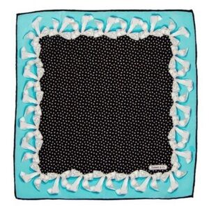 Tiffany & Co. Blue and Black Bow Scarf